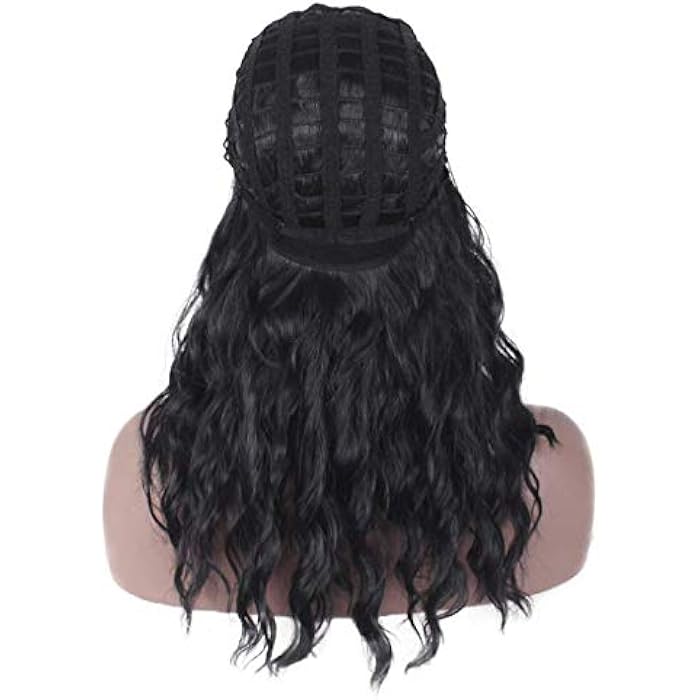 DILLARDS High Temperature Silk Black Small Curly Long Curly Hair Black Wig - Image 4
